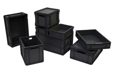 Euronorm stacking crates - recycled