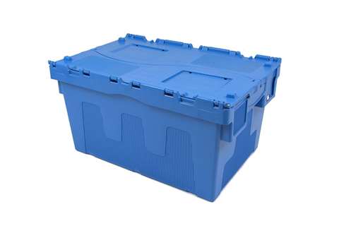 LIDDED CRATE 600X400X315MM - 54L FACILITY PRO - EURONORM - NESTABLE