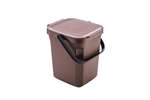 Qubb - BIOWASTE CONTAINER WITH HINGED LID WITH CLOSED LID - 10L