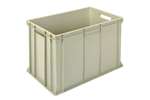 Qubb - EN Stacking bin Gold Gold 82l - 600x400x410mm - closed sides and reinforced closed bottom 