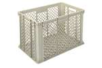 Qubb - EN Stacking bin Gold 82l - 600x400x410mm - perforated sides and reinforced perforated bottom 