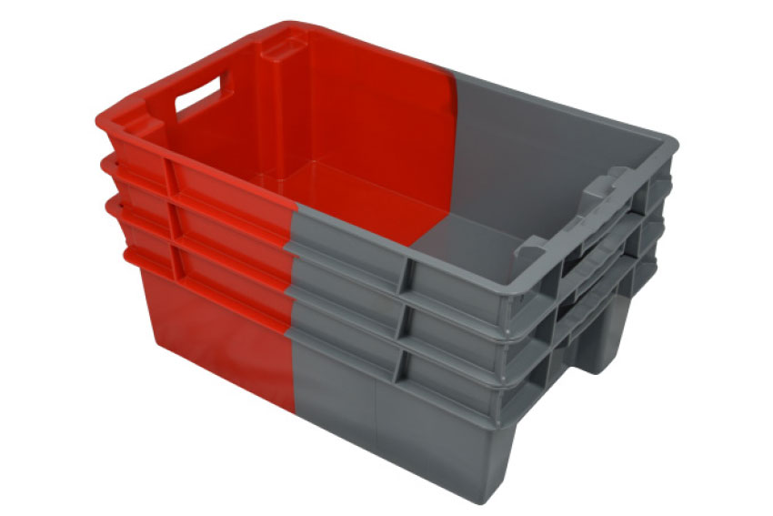 Bicolour - Stackable &amp; nestable crates