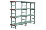  - Rack 2000x500x1900mm - 4 levels - spacing 500mm - bottom clearance 200mm - 2 sections 