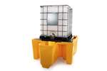 Qubb - LEAK TRAY - 1 IBC CONTAINER - 1120L WITH GRATE - NESTABLE