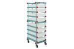 Qubb - TROLLEY FOR 8 CRATES 600X400X125MM (CONTAINERS NOT INCLUDED)