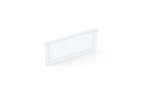 Qubb - Front panel for shelf trays Blue Box - 156x90mm  Qubb - Front panel for shelf trays Blue Box - 156x90mm