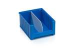 Qubb - Longitudinal divider shelf tray Blue Box - 300x140mm 