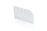 Qubb - Longitudinal divider with cut-outs shelf tray Blue Box - 300x140mm 