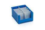 Qubb - Longitudinal divider with cut-outs shelf tray Blue Box - 300x140mm 