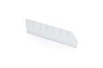 Qubb - Longitudinal divider with cut-outs shelf tray Blue Box - 400x90mm 