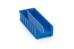 Qubb - Longitudinal divider with cut-outs shelf tray Blue Box - 400x90mm 