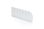 Qubb - Longitudinal divider with cut-outs shelf tray Blue Box - 400x140mm 