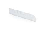 Qubb - Longitudinal divider with cut-outs shelf tray Blue Box - 500x90mm 