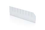 Qubb - Longitudinal divider with cut-outs shelf tray Blue Box - 500x140mm 