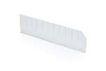 Qubb - Longitudinal divider with cut-outs shelf tray Blue Box - 600x140mm 