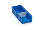 Qubb - Transverse divider with cut-outs shelf tray Blue Box - 156x90mm 