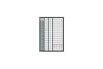 Mobil Plastic - Metal wall cabinet 1250x600x1950mm 362 tilt bins incl. - series 7000