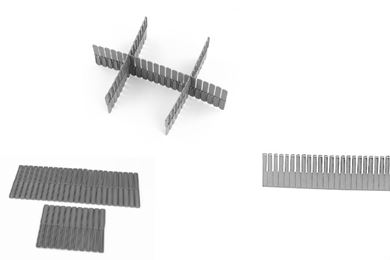 Cuttable divider strips