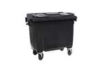 MAXI-CONTAINER 4 CASTERS - 660L COLOURED BODY + COLOURED LID