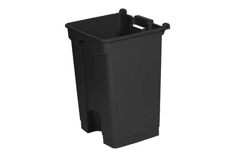Probbax - Rectangular step-on waste bin 45l - 410x398x600mm - 50% recycled  Probbax - Rectangular step-on waste bin 45l - 410x398x600mm - 50% recycled