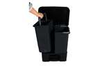 Probbax - Rectangular pedal bin 20L - double inner bucket - 360x330x430mm 