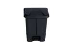 Probbax - Rectangular pedal bin 40L - double inner bucket - 470x370x510mm 