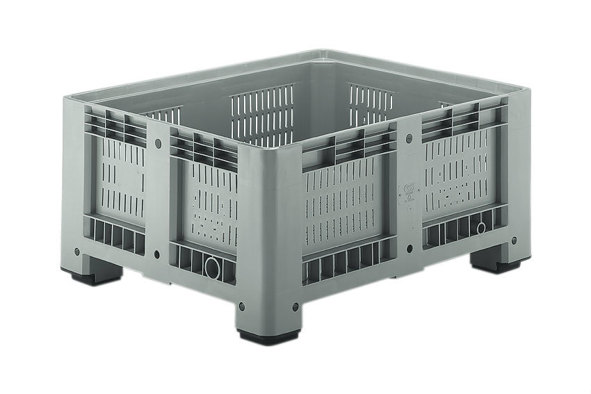 Perforated pallet boxes