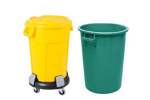 Cylindrical waste bins