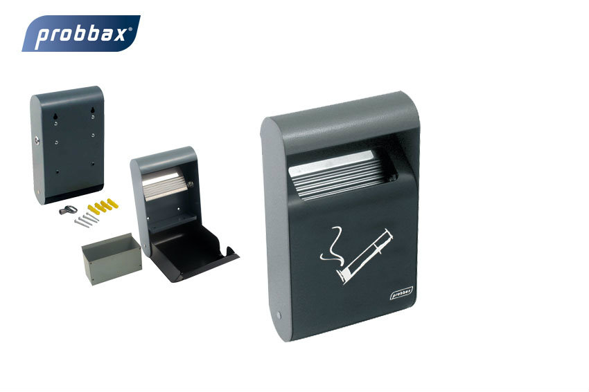 Rechteckiger Wandaschenbecher 1.5l - Bis 150 Stummeln 