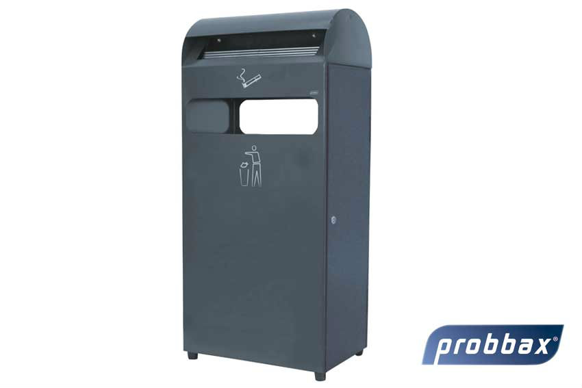 Kombiaschenbecher 4.7l + Mülleimer 48l - 480x250x990cm 