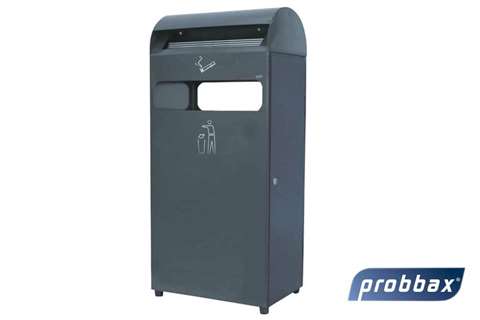 Kombiaschenbecher 4.7l + Mülleimer 48l - 480x250x990cm