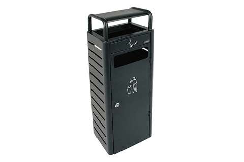Kombiaschenbecher - 3.3l + Mülleimer 24l - 990 Stummeln - 250x300x960mm