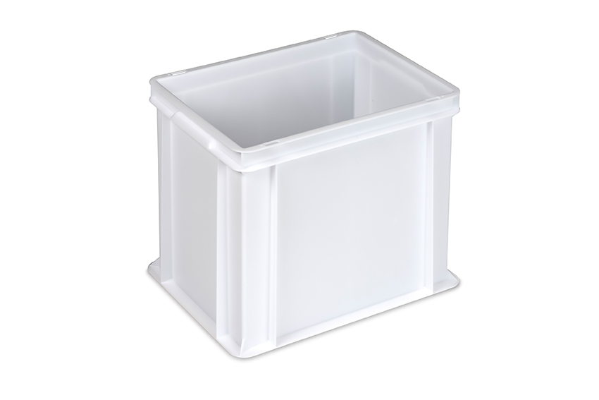 EN-Stapelbehälter Food natural 31l - 400x300x320mm - geschlossene Wände und Boden - geschl. Griffe 