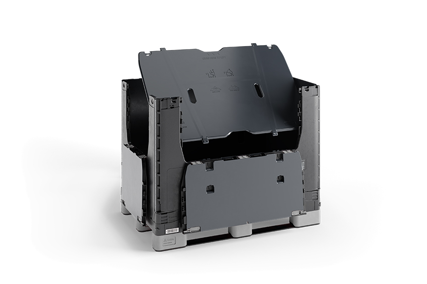 Basefold 708l – 1210x811x988mm – 3 Latten – inkl. Deckel und Trennwand  – 2 Klapptüren 