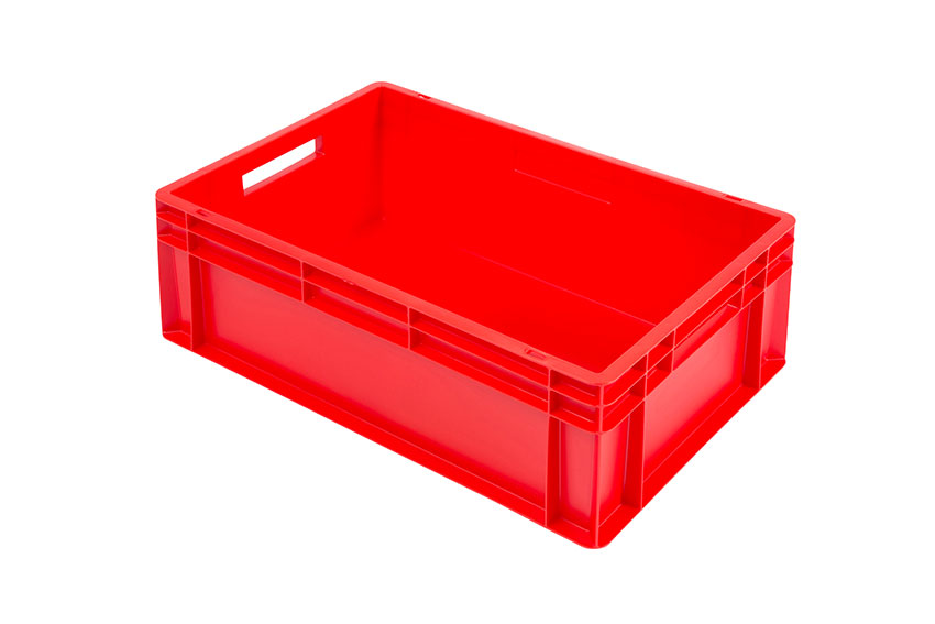 EN Stacking bin Budget Color 42l - 600x400x220mm - closed sides and bottom 