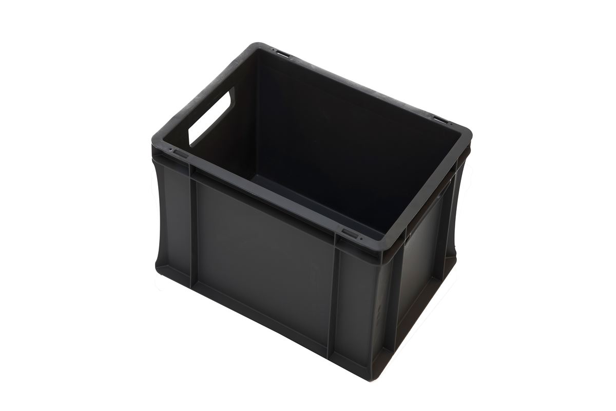 EN-Stapelbehälter Budget Recycled 25l - 400x300x270mm - geschlossene Wände und Boden 