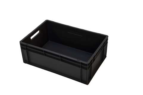 EN Stacking bin Budget Recycled 42l - 600x400x220mm - closed sides and bottom