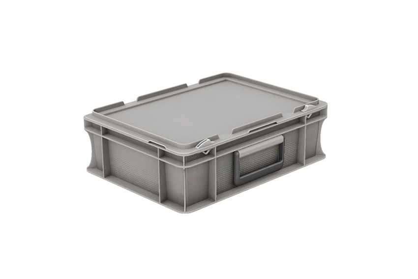 Euronorm Koffer mit Deckel und Koffergriff 5L - 300x200x133mm 