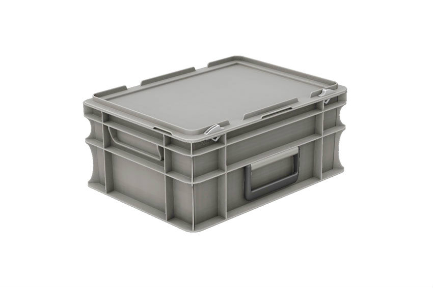Euronorm case with lid and handle 15l - 400x300x183mm 