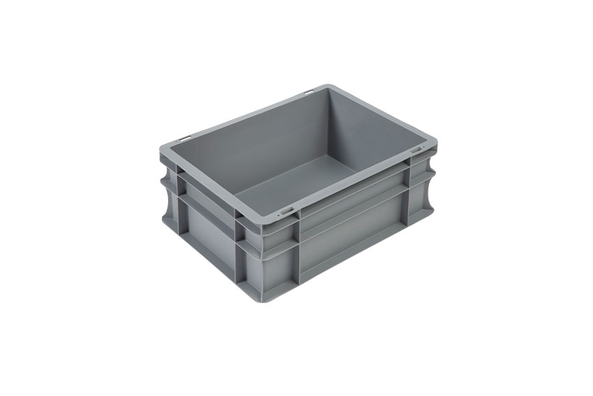 EN-Stapelbehälter Budget Grey 15l - 400x300x170mm - geschlossene Wände und Boden - geschl. Griffe 