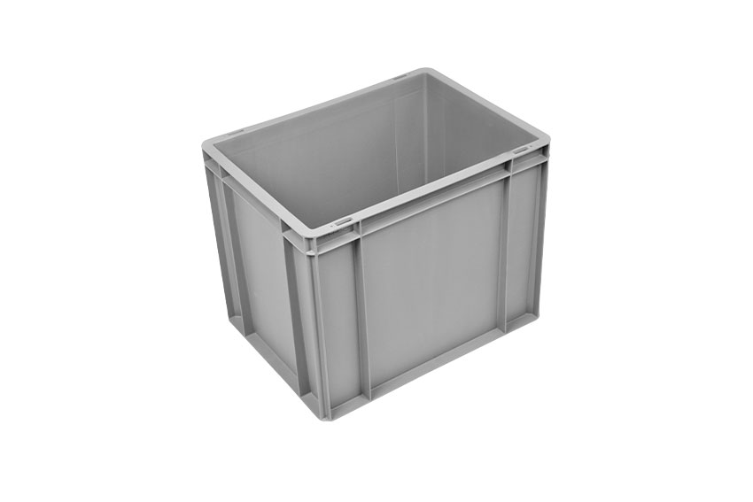 EN-Stapelbehälter Budget Grey 30l - 400x300x325mm - geschlossene Wände und Boden - geschl. Griffe 