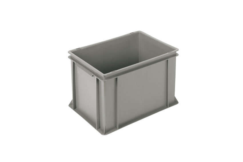 EN Stacking bin Classic 26l - 400x300x270mm - closed sides and bottom - closed handles 