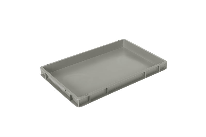 EN-Stapelbehälter Classic 9l - 600x400x50mm - geschlossene Wände und Boden - geschl. Griffe 