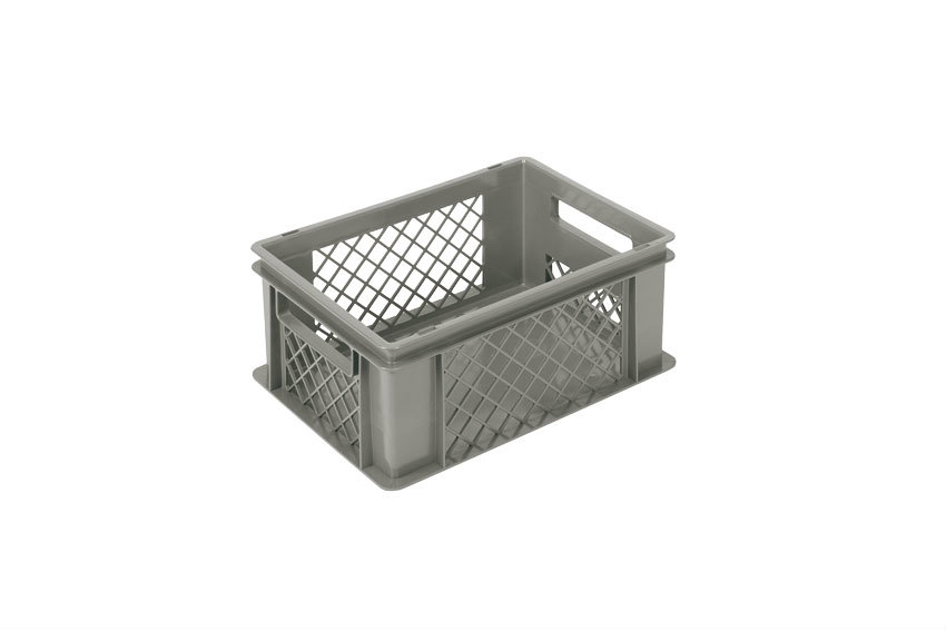 EN Stacking bin Classic 16l - 400x300x170mm - perforated sides and closed bottom 