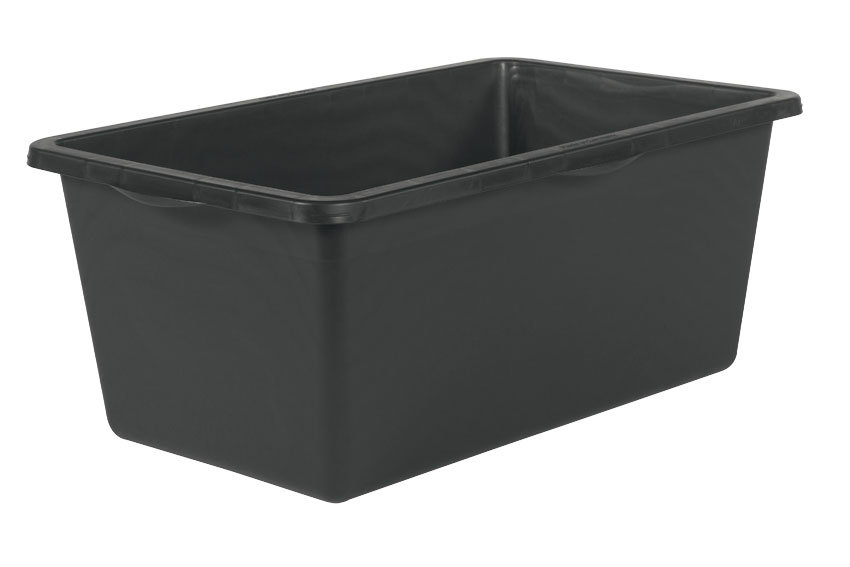 Rectangular construction bin heavy duty 90l - 785x470x312mm - with reinforced sides and bottom 