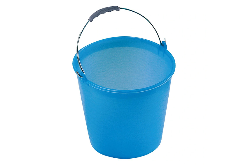 Bucket 12l - Ø290x290mm - galvanised bracket with ergonomic handle 