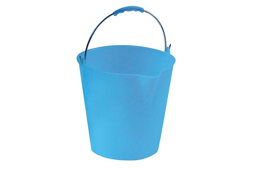 Eimer mit Tülle 12l - Ø290x290mm - verzinkter Bügel mit ergonomischem Griff 