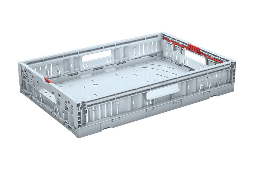 EN Faltbehälter Twistlock box 23,6L - 600x400x118mm - ohne Deckel - Perforiert 