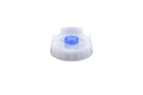 Screw cap with blue silicone valve - 6pce/pck - thick sauce and dressing