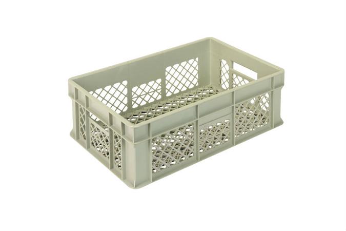 EN-Stapelbehälter Gold 38l - 600x400x200mm - Perforierte Wände und verstärkter perforierter Boden 